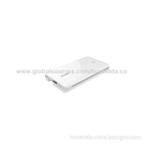 Mobile Power Bank Supply for iPad with Built-in Charging Cable